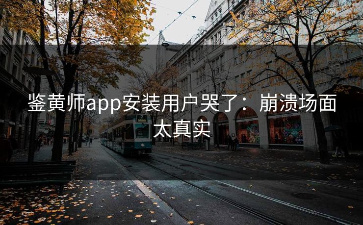 鉴黄师app安装用户哭了：崩溃场面太真实