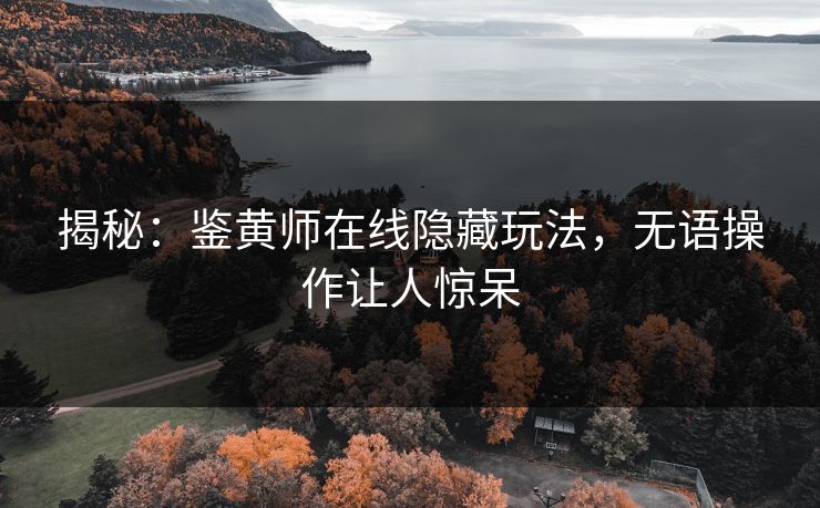 揭秘：鉴黄师在线隐藏玩法，无语操作让人惊呆