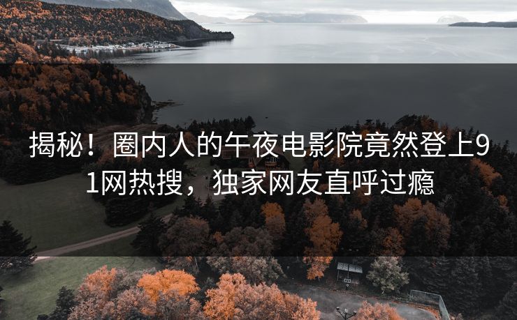 揭秘！圈内人的午夜电影院竟然登上91网热搜，独家网友直呼过瘾