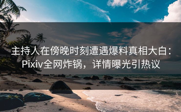 主持人在傍晚时刻遭遇爆料真相大白：Pixiv全网炸锅，详情曝光引热议